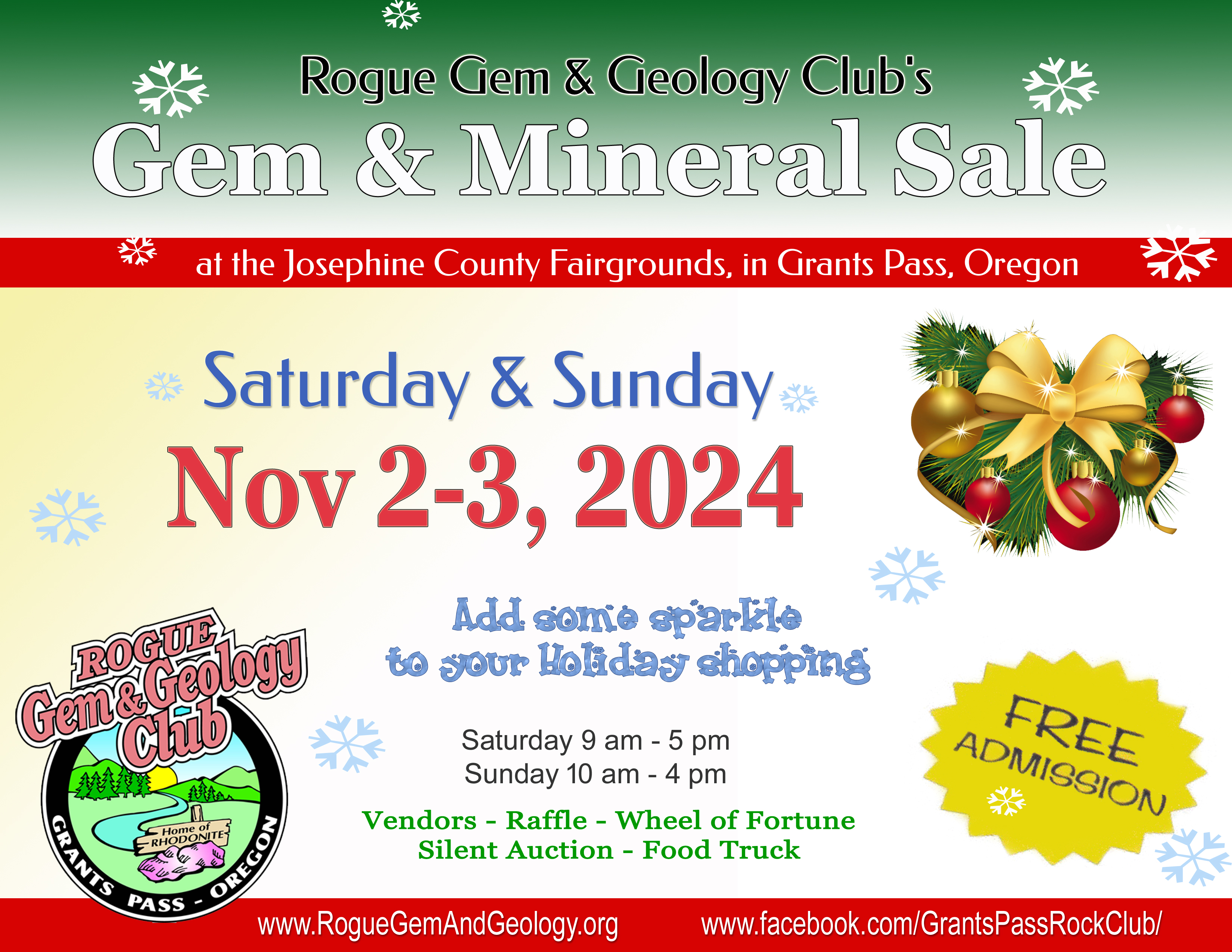 RGGC Fall 2024 Gem & Mineral Show poster