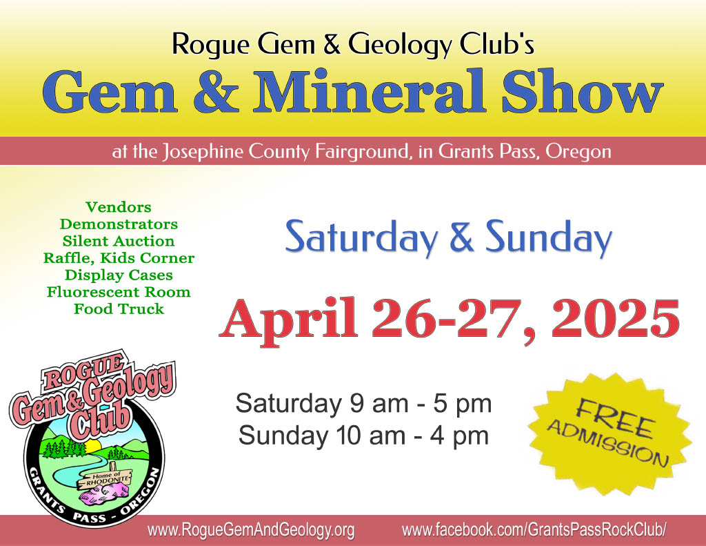 RGGC Spring 2024 Gem & Mineral Show poster