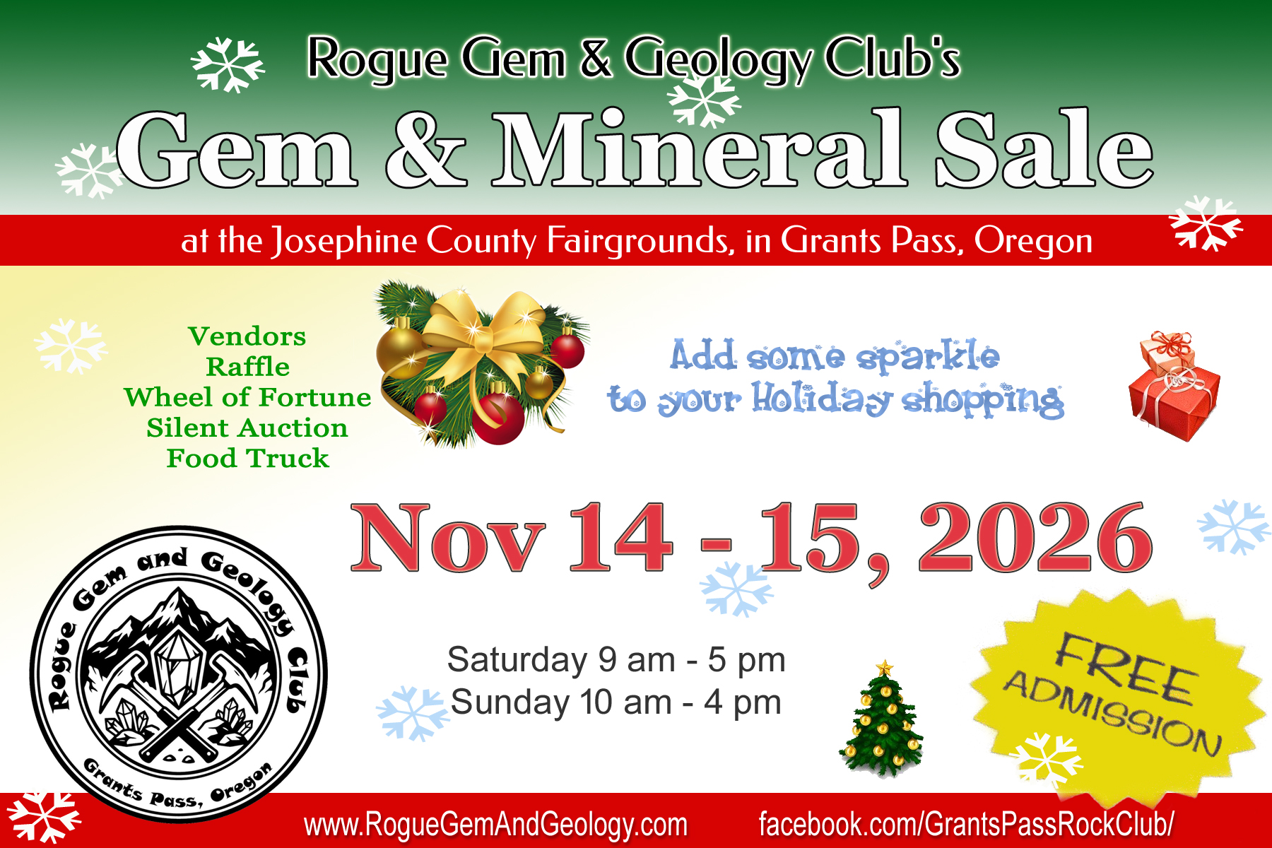 RGGC Fall 2026 Holiday Gem Sale flyer